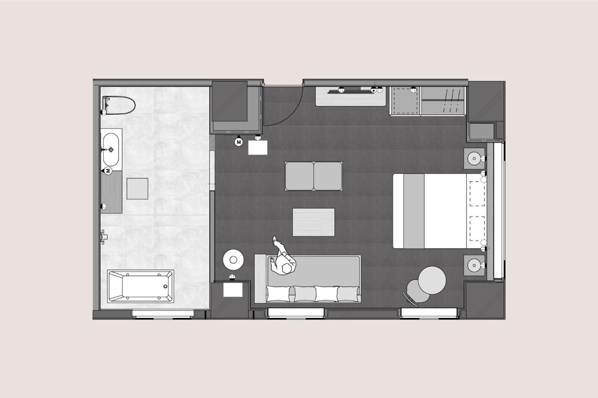 Hotel Mei Fukuoka Tenjin Szoba fotó