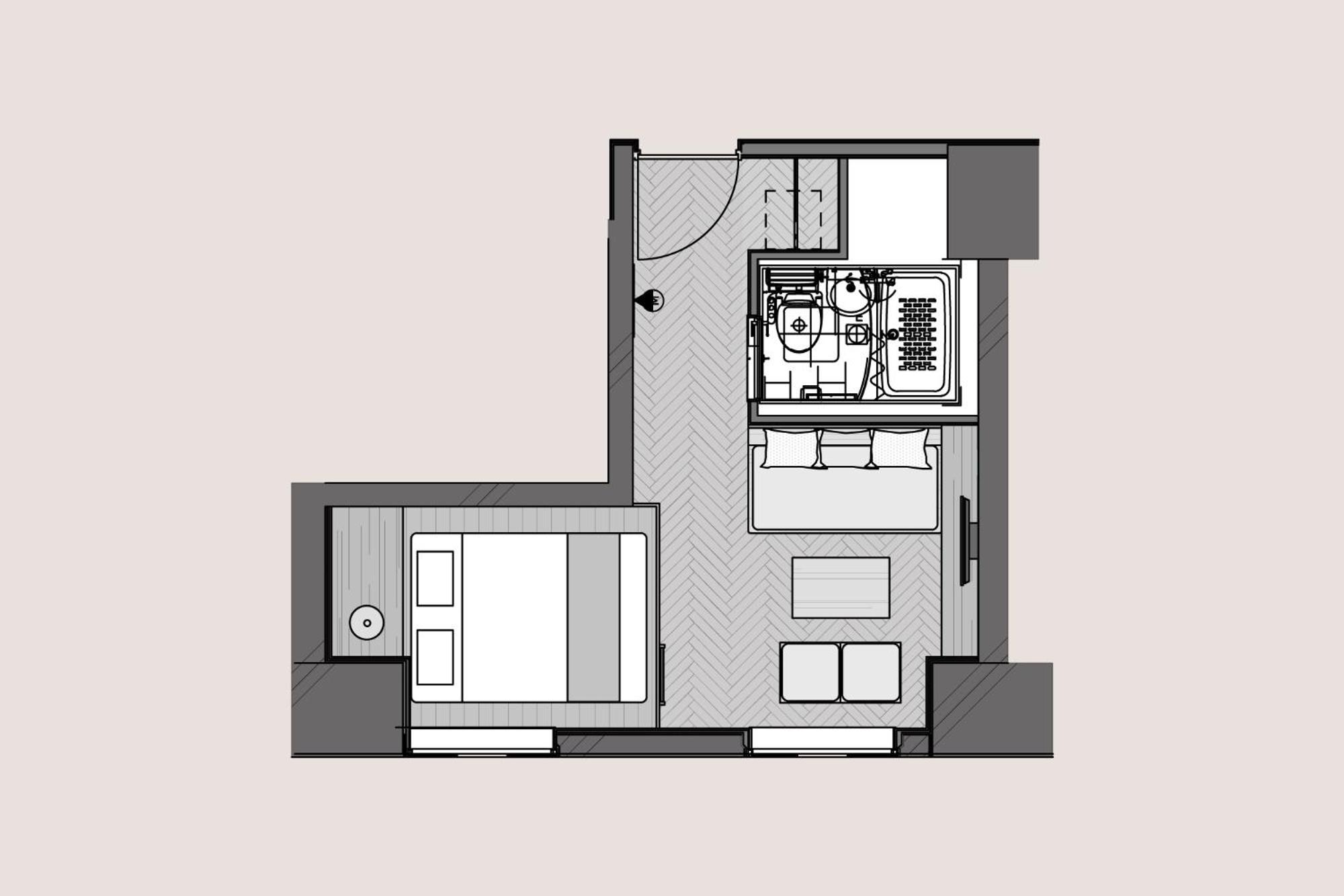 Hotel Mei Fukuoka Tenjin Szoba fotó